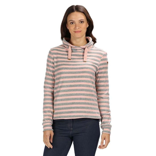 Regatta Womens Celestia Wrap Over Neck Pullover Fleece Jumper Sweater