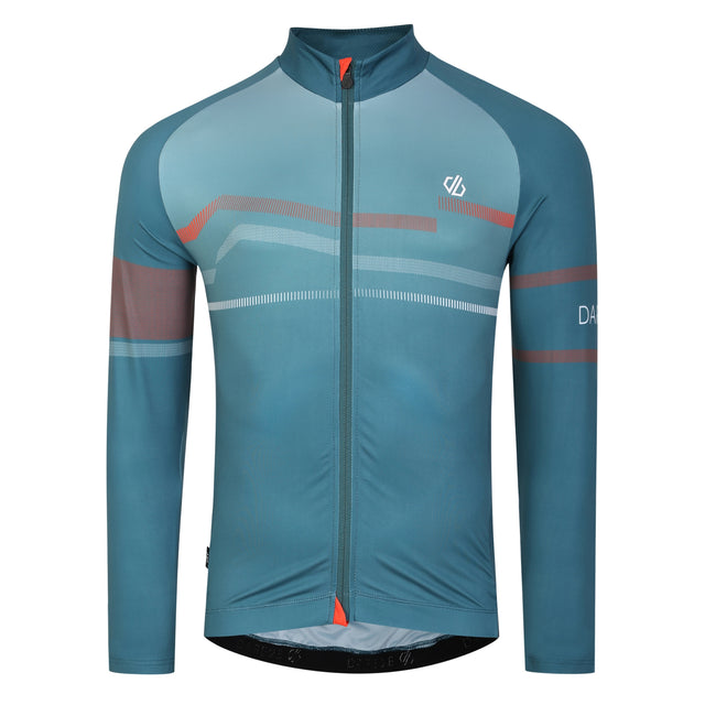 Dare2b Mens AEP Revolving Long Sleeve Cycle Cycling Jersey