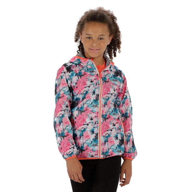 Regatta Kids Printed Lever Waterproof Jacket