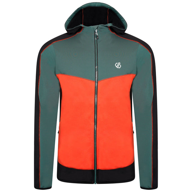 Dare2b Mens Revivied Core Full Zip Stretch Hooded Jacket