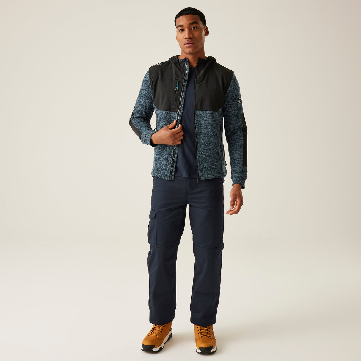 Regatta Mens Heist Hybrid Hoodie Hooded Fleece Jacket