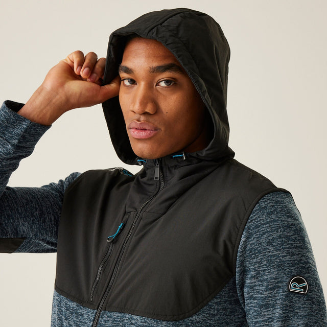 Regatta Mens Heist Hybrid Hoodie Hooded Fleece Jacket