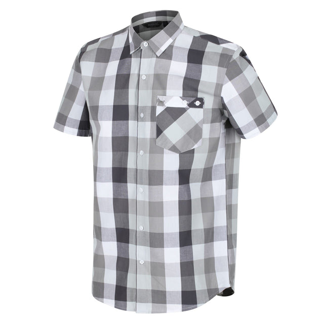 Regatta Mens Ramiel Short Sleeve Check Shirt