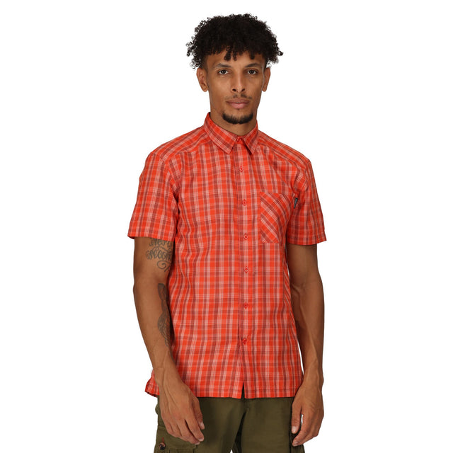 Regatta Mens Kalambo VII Short Sleeve Check Shirt