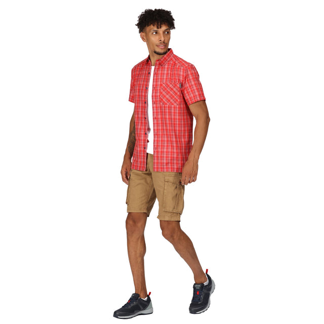 Regatta Mens Kalambo VII Short Sleeve Check Shirt