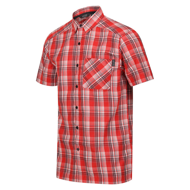 Regatta Mens Mindano VII Short Sleeve Check Shirt