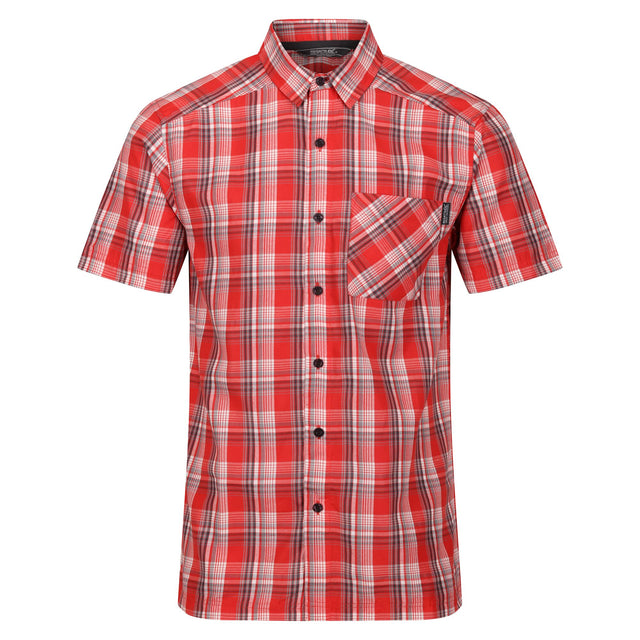 Regatta Mens Mindano VII Short Sleeve Check Shirt