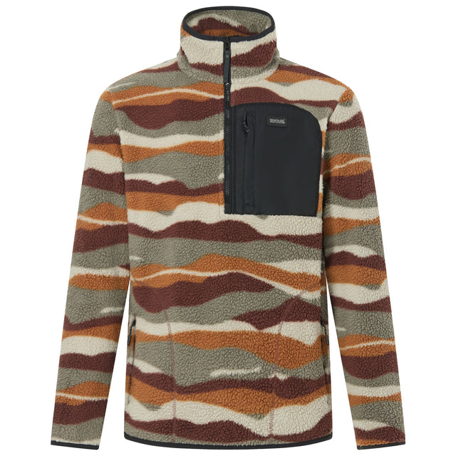 Regatta Mens Frankie Borg Half Zip Fleece Jacket