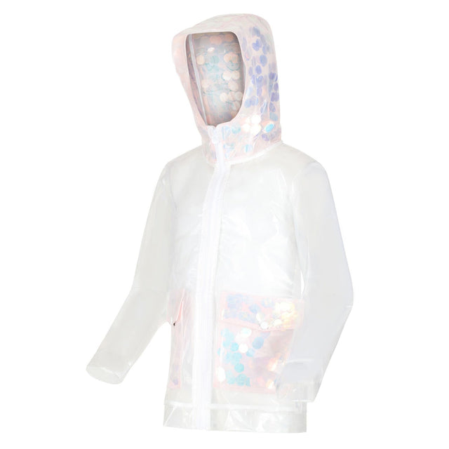 Regatta Kids Hallow Transparent Lightweight Waterproof Jacket
