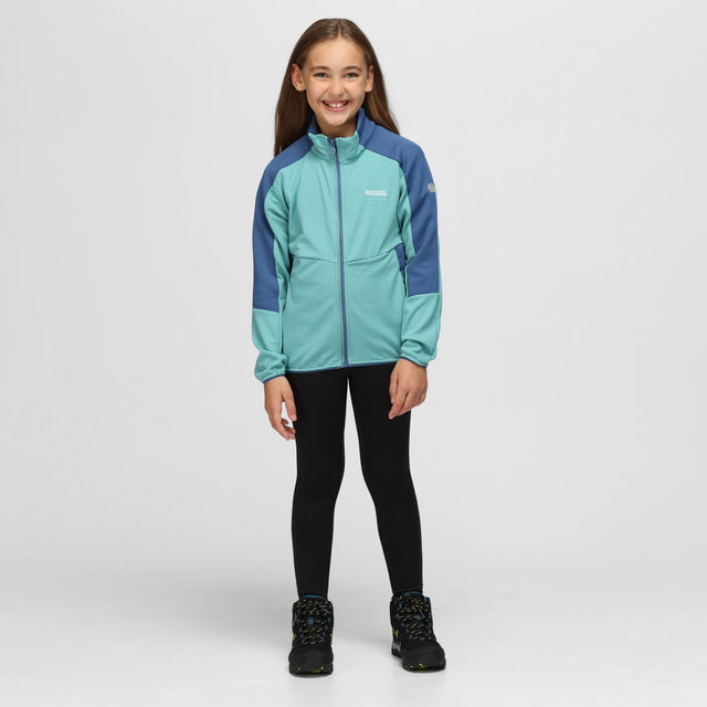 Regatta Kids Highton IV Full Zip Stretch Fabric Fleece Jacket