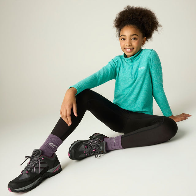Regatta Kids Hot Shot Marl Half Zip Fleece Jacket