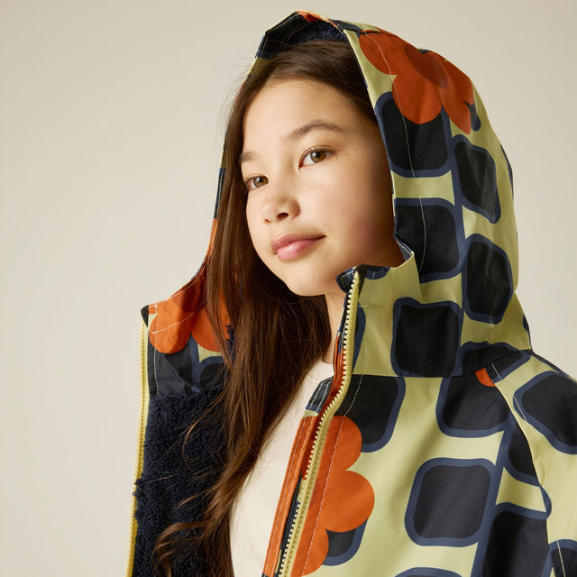 Regatta Junior Orla Kiely Kids Waterproof Dry Robe Changing Robe