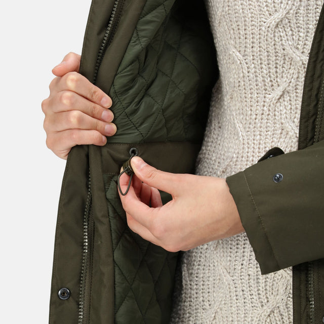 Regatta Womens Renata Fur Collar Insulated Waterproof Jacket