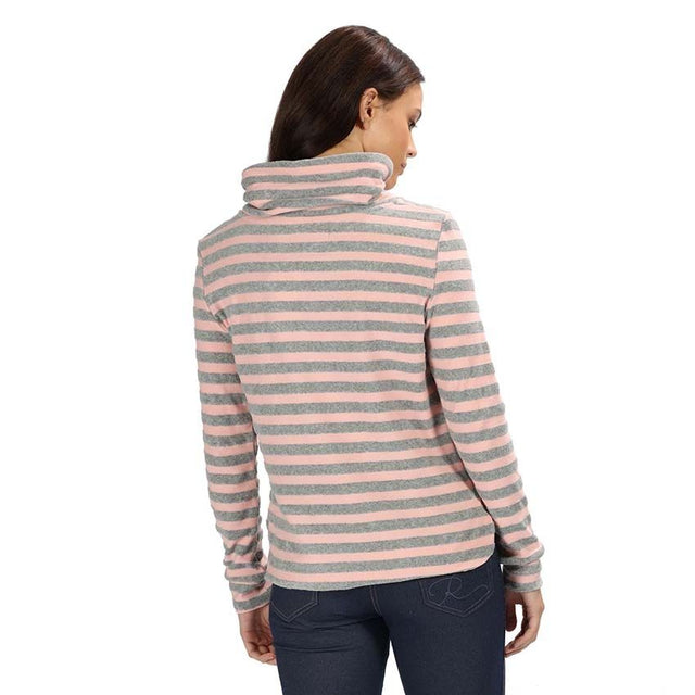 Regatta Womens Celestia Wrap Over Neck Pullover Fleece Jumper Sweater