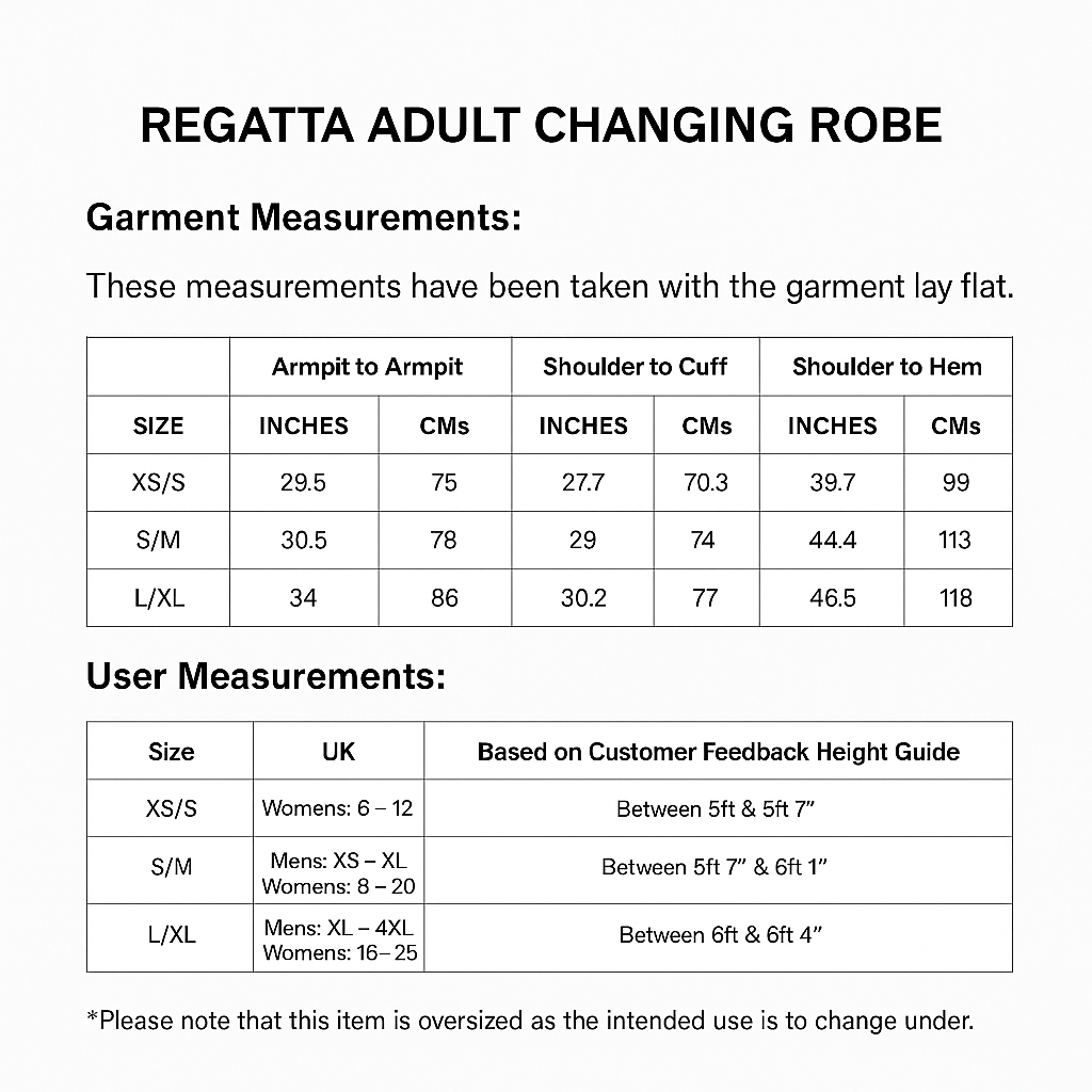 Regatta Adults Pro Fur Lined Waterproof Dry Changing Robe