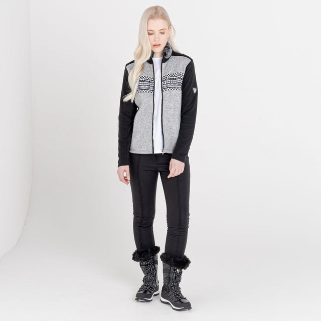 Dare2b Womens Engross Faux Fur Trim Full Zip Sweater