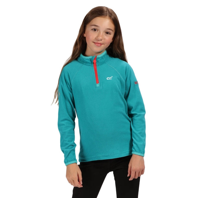 Regatta Kids Girls Loco Half Zip Fleece Jacket