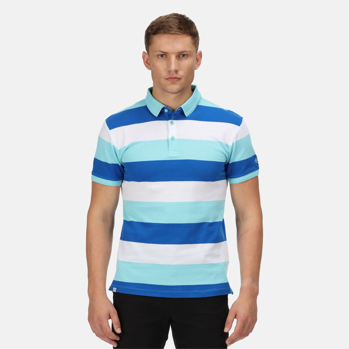 Regatta Mens Maxen Stripe Polo Shirt