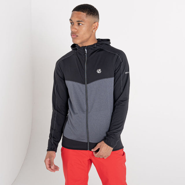 Dare2b Mens Revivied Core Full Zip Stretch Hooded Jacket