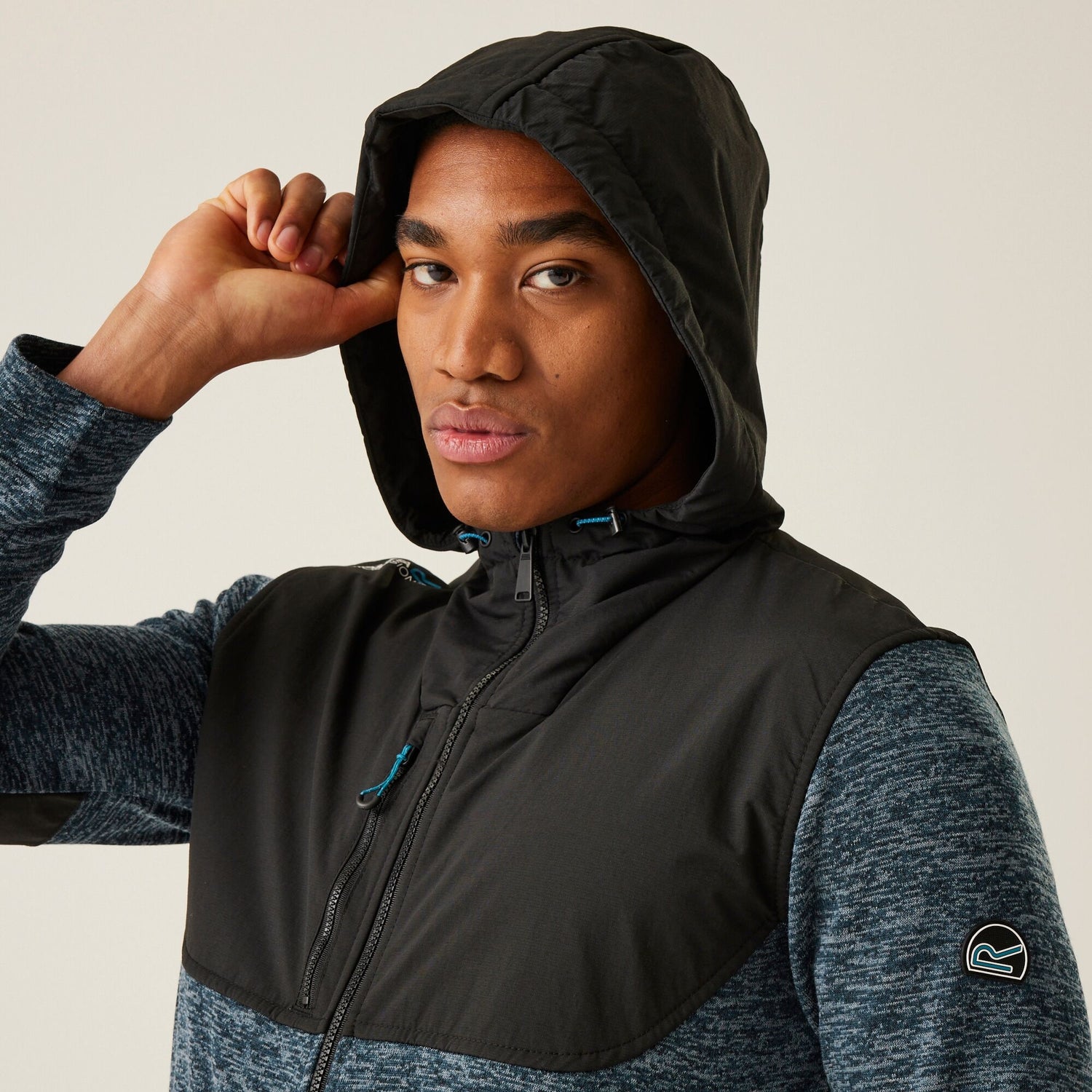 Regatta Mens Heist Hybrid Hoodie Hooded Fleece Jacket