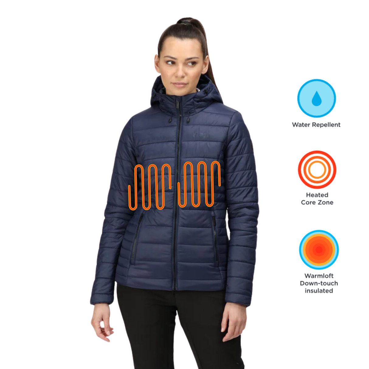 Regatta Womens Voltera Loft II Battery Heated Puffer Jacket