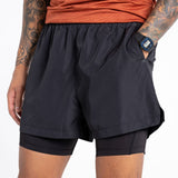 Dare2b Mens Recreate II 2 in 1 Gym Running Active Lined Shorts