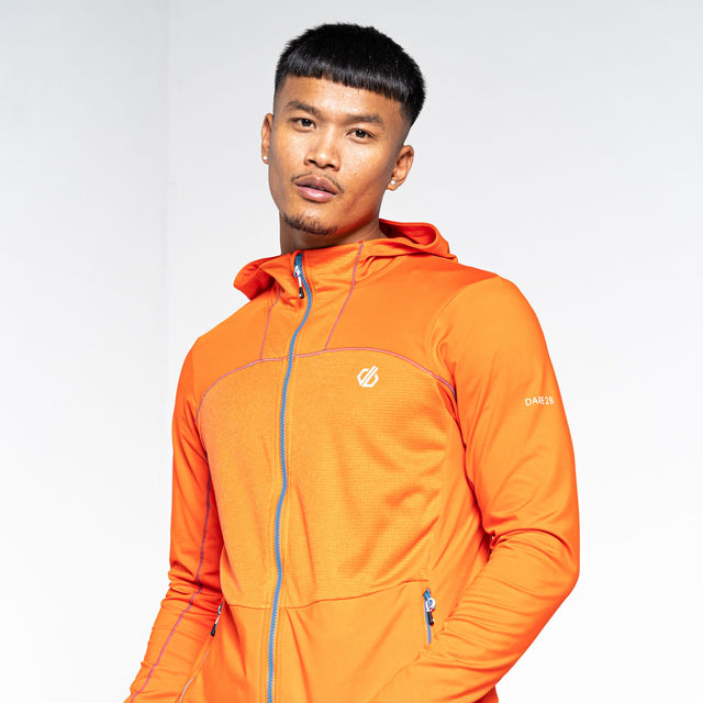 Dare2b Mens Revive II Lightweight Full Zip Stretch Hooded Jacket