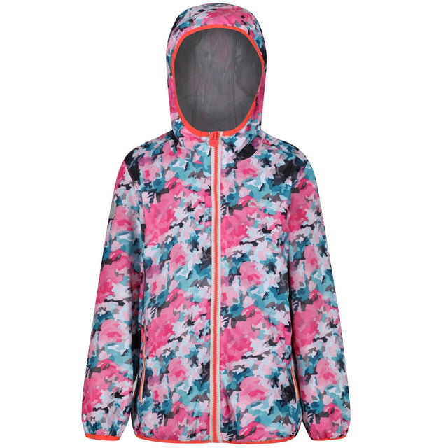 Regatta Kids Printed Lever Waterproof Jacket