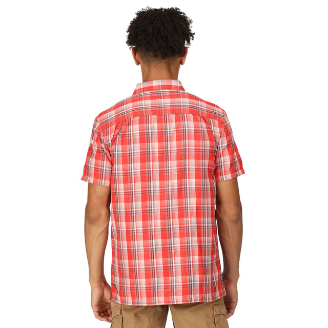 Regatta Mens Mindano VII Short Sleeve Check Shirt