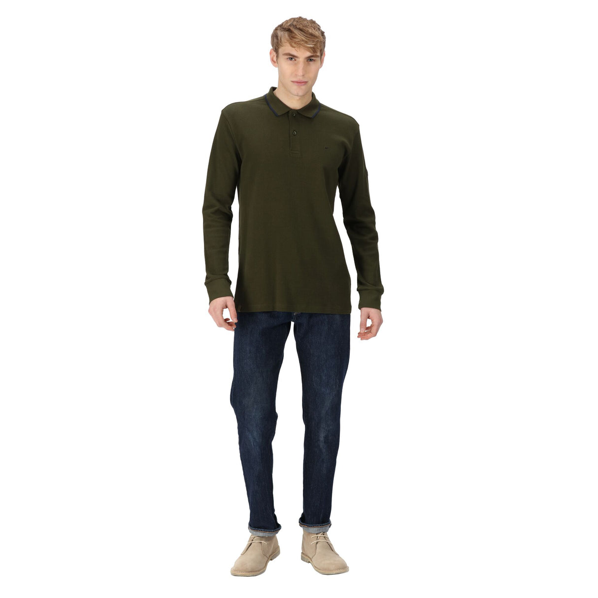Regatta Mens Leaonzo Long Sleeved Polo Shirt