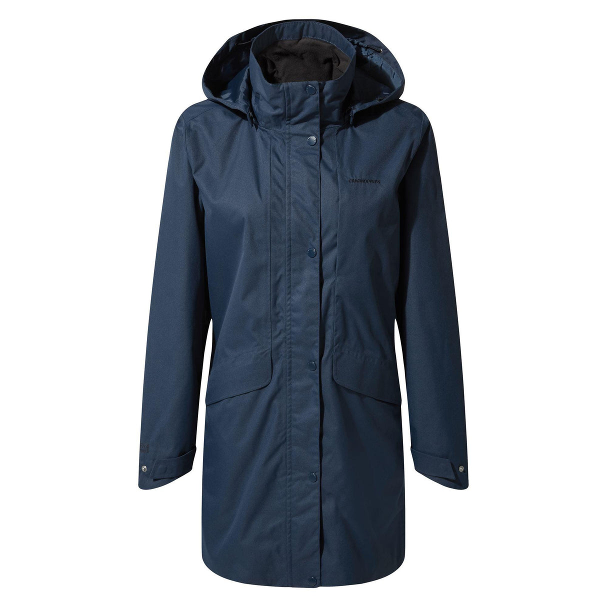 Craghoppers Womens Aird Long Hooded Waterproof Jacket