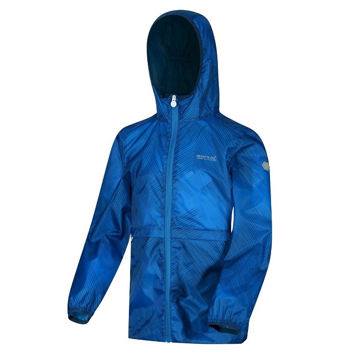 Regatta Kids Bagley Lightweight Packaway Waterproof Jacket