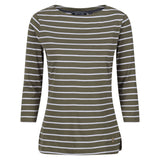 Regatta Womens Bayla 3/4 Sleeved Top Striped T Shirt