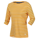 Regatta Womens Bayla 3/4 Sleeved Top Striped T Shirt