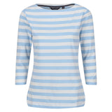 Regatta Womens Bayla 3/4 Sleeved Top Striped T Shirt