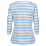 Regatta Womens Bayla 3/4 Sleeved Top Striped T Shirt