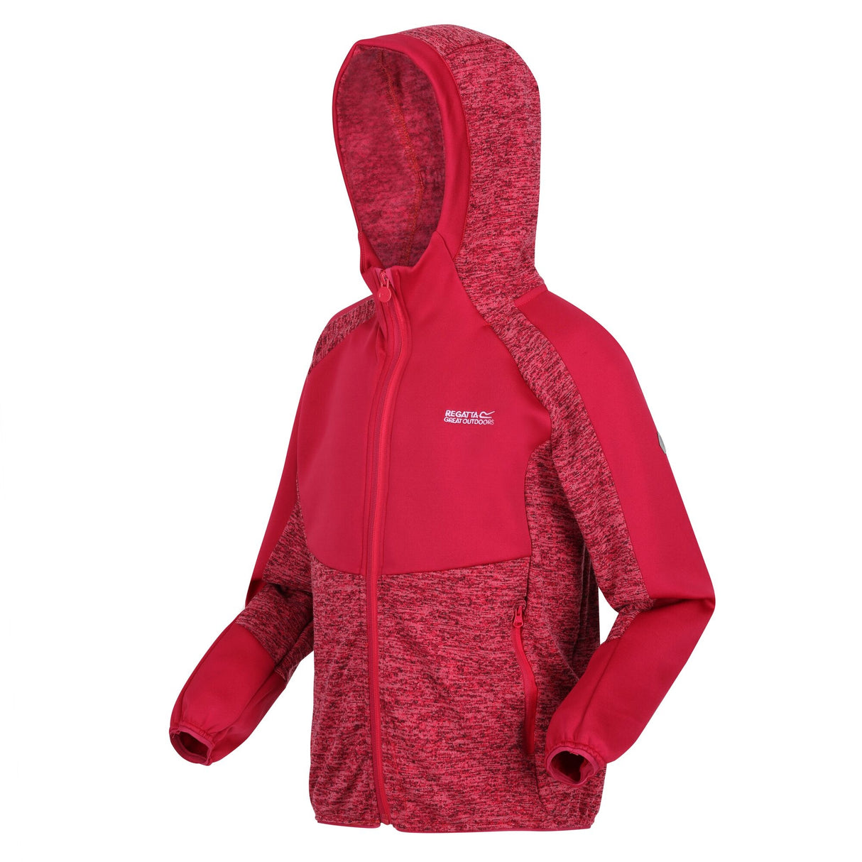 Regatta Kids Dissolver VI Marl Knit Hooded Fleece Jacket