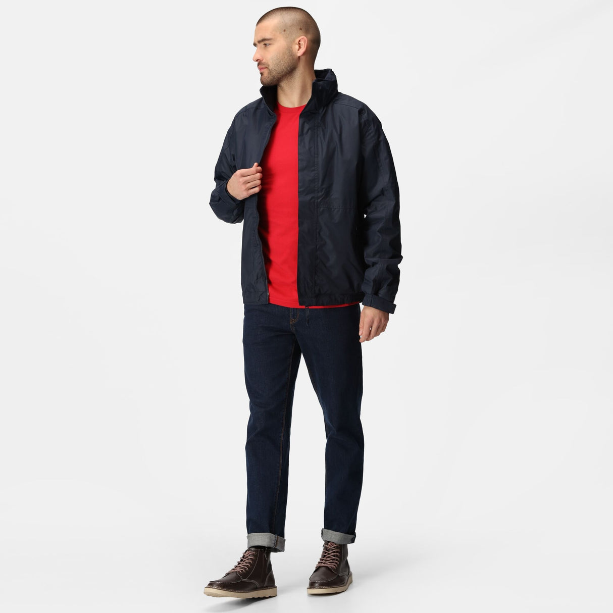 Regatta Mens Dover Fleece Lined Waterproof Bomber Jacket - Logo