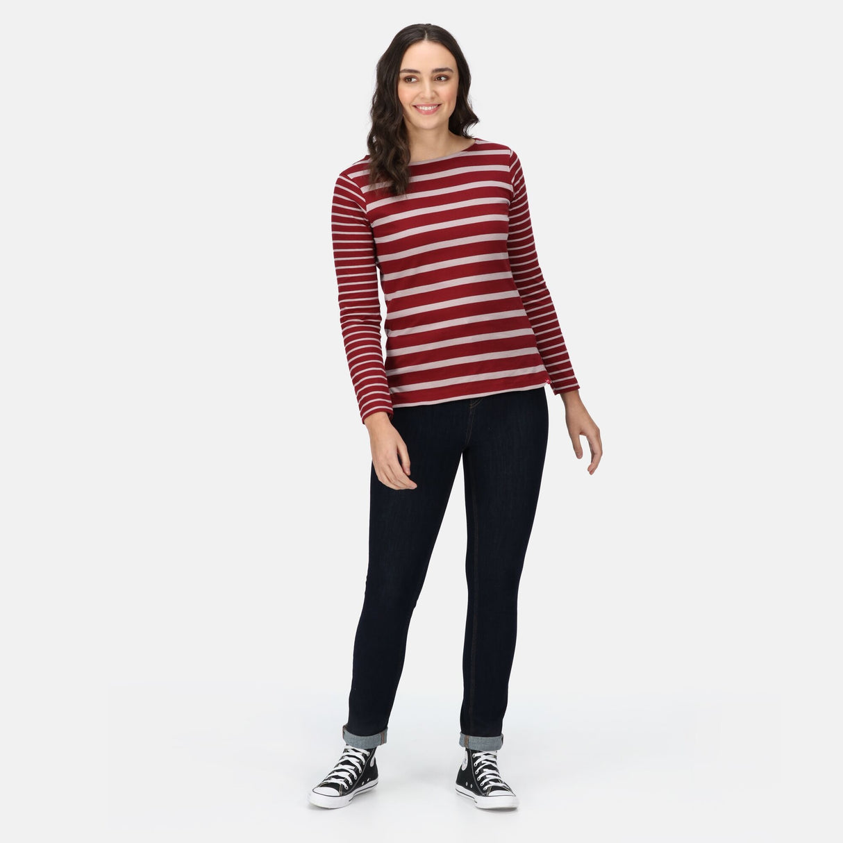 Regatta Womens Farida Striped Long Sleeved T Shirt