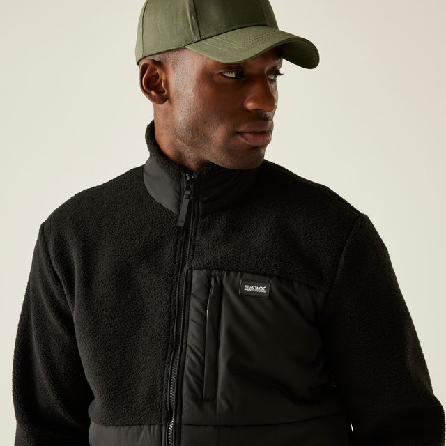 Regatta Mens Frankie Borg Full Zip Hybrid Fleece