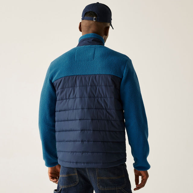 Regatta Mens Frankie Borg Full Zip Hybrid Fleece