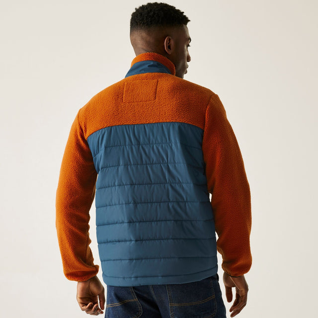 Regatta Mens Frankie Borg Full Zip Hybrid Fleece