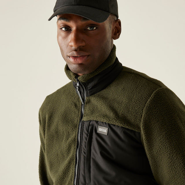 Regatta Mens Frankie Borg Full Zip Hybrid Fleece