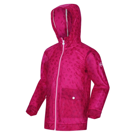 Regatta Kids Hallow Transparent Lightweight Waterproof Jacket