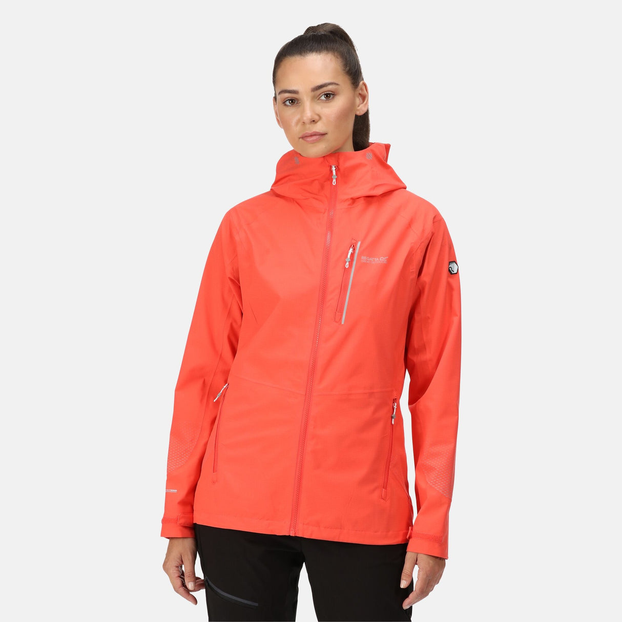 Regatta Womens Highton Pro Breathable Waterproof Jacket - Torch In Hood