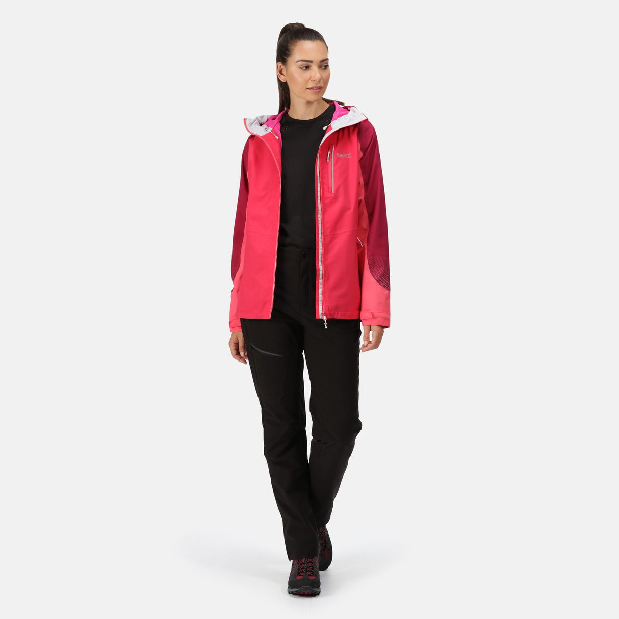 Regatta Womens Highton Pro Breathable Waterproof Jacket - Torch In Hood