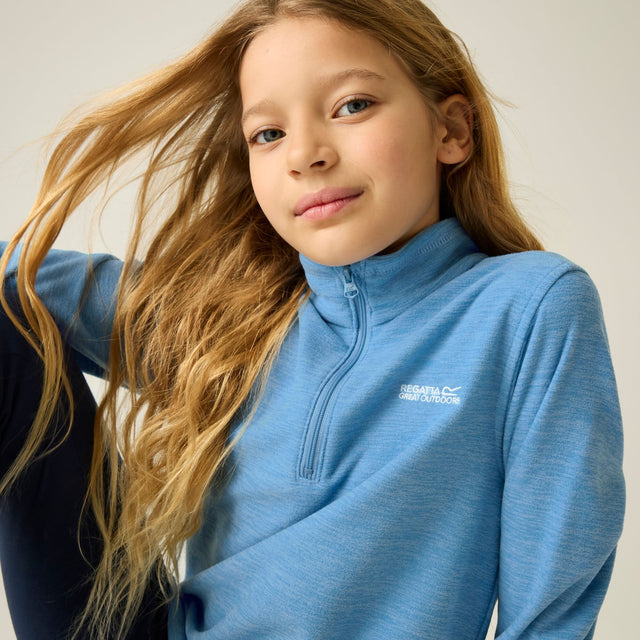 Regatta Kids Hot Shot Marl Half Zip Fleece Jacket