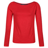 Regatta Womens Lakeisha Boat Neck Long Sleeve Top T Shirt