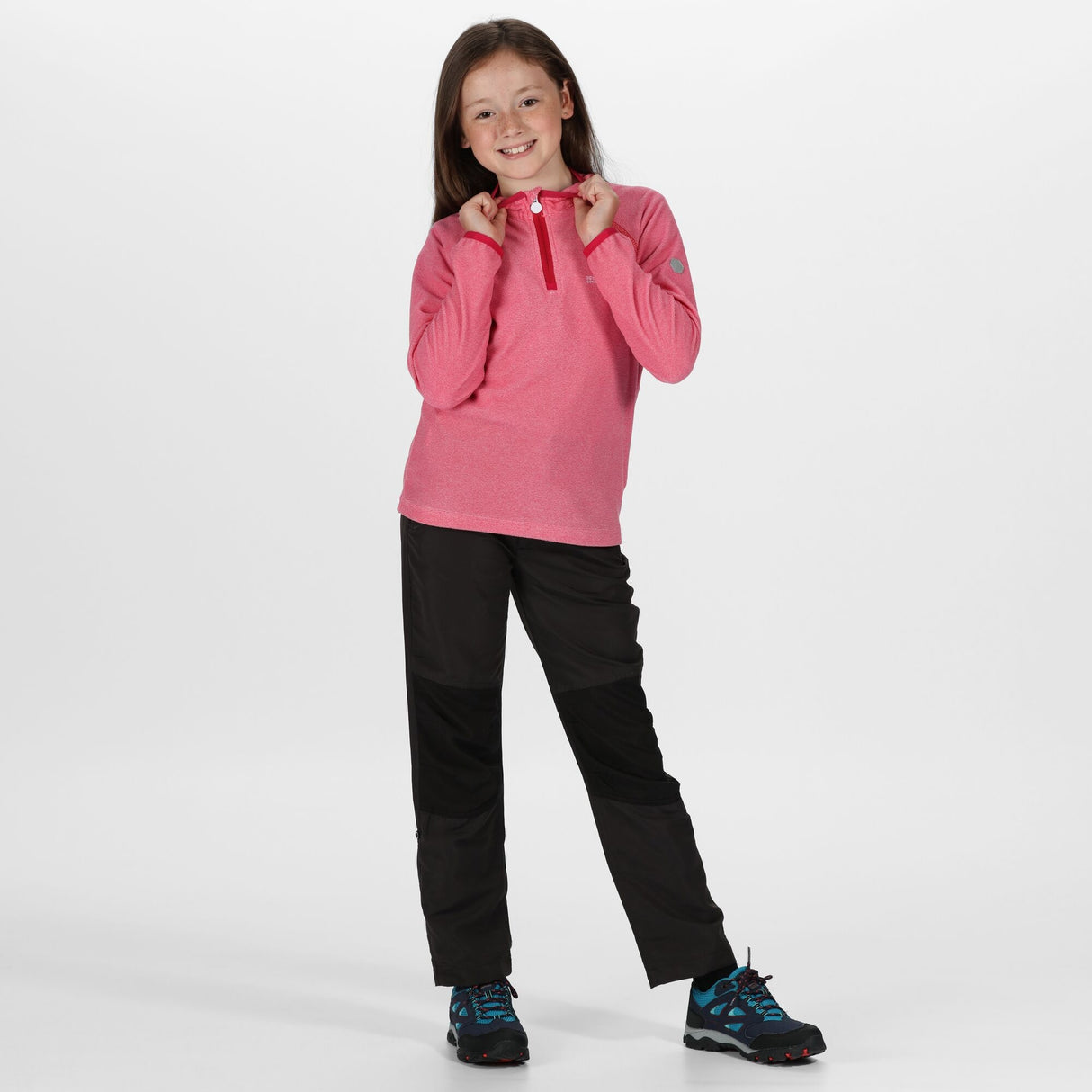 Regatta Kids Girls Loco Half Zip Fleece Jacket