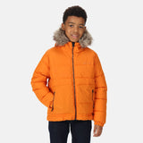 Regatta Kids Parkes Fur Trim Insulated Parka Coat Jacket